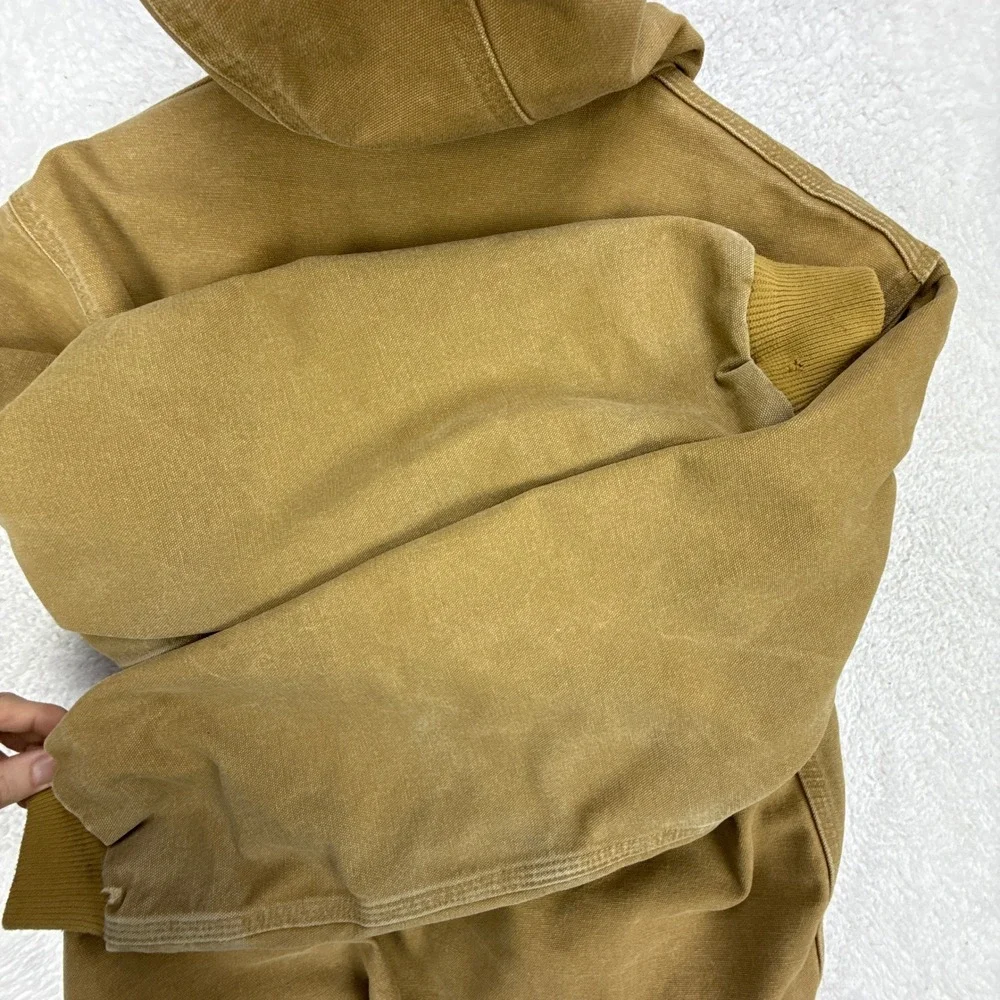 Carhartt Sandstone Active Jacket Thermal Lined Mens Small J25 CML Camel Brown